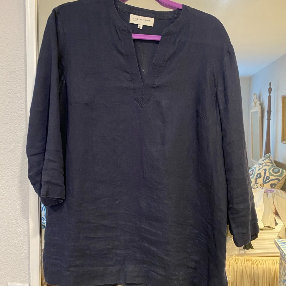 Jones New York Linen blouse